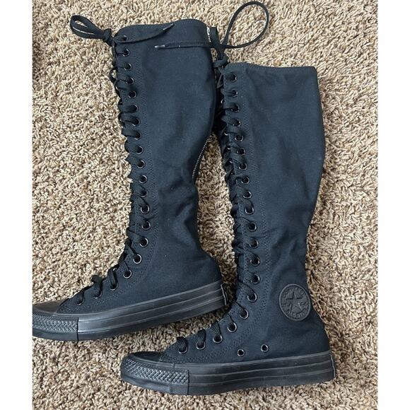 Converse Black Knee-High Sneakers - Picture 6 of 13